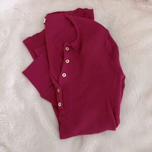 Pink Splendid Waffle knit Top
